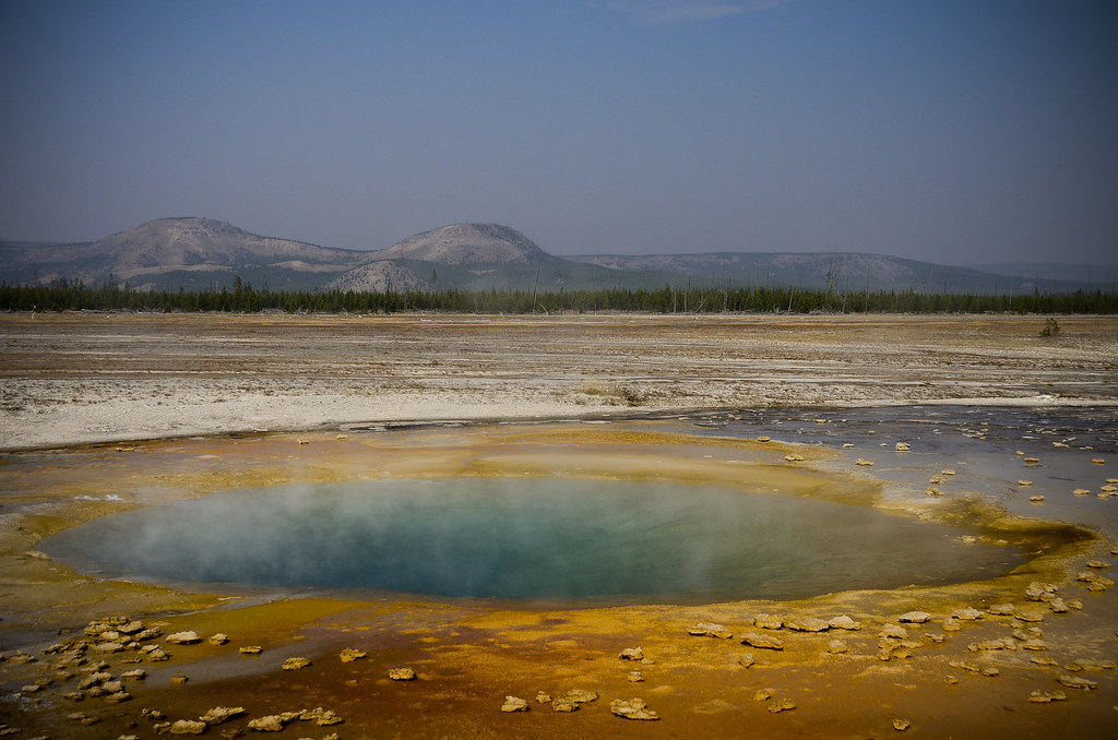 Opal Pool , Yellowstone NP , Wyoming , USA Opal Pool is a … Flickr