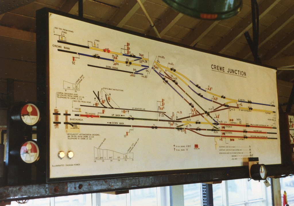 Crewe Junction illuminated diagram Crewe Junction signalbo… Flickr