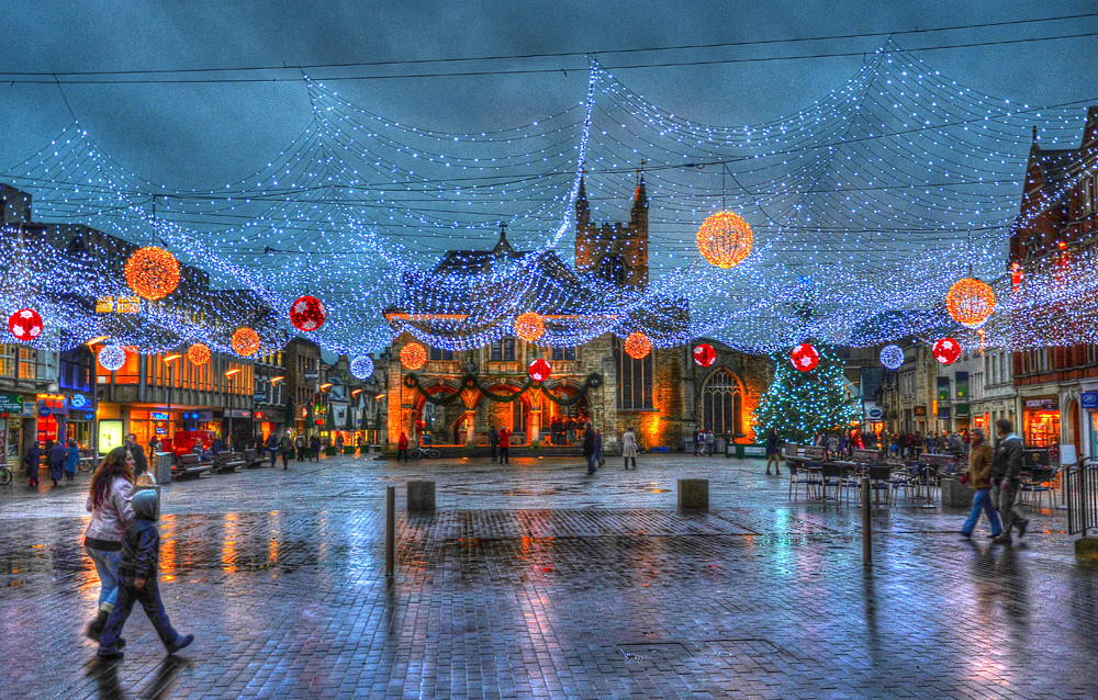 Christmas lights, Peterborough _Neon_ Flickr