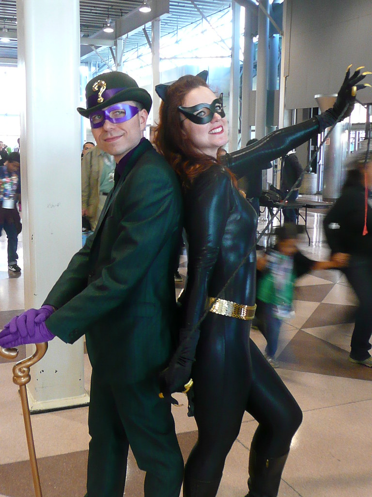 The Riddler and Catwoman gluetree Flickr