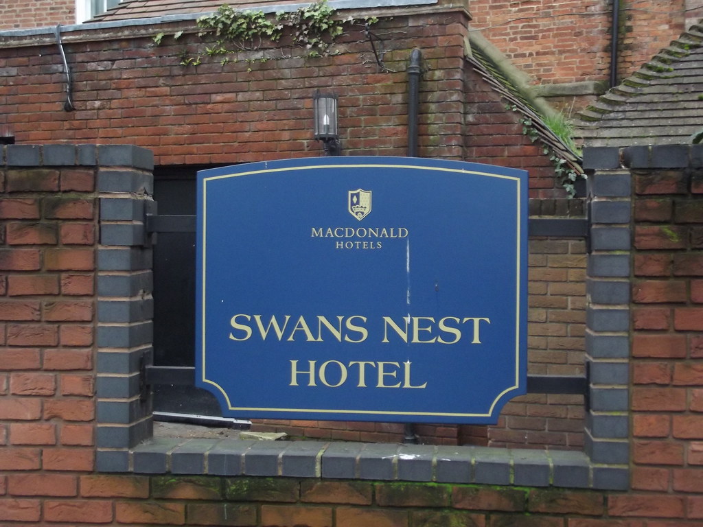 Swan's Nest Hotel Banbury Road, StratforduponAvon sign a photo