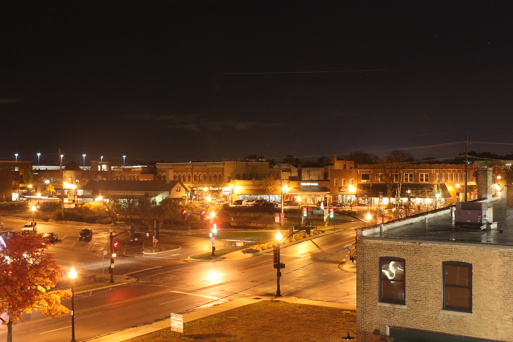 Downtown Wheaton Standing atop the parking garage in town … Flickr