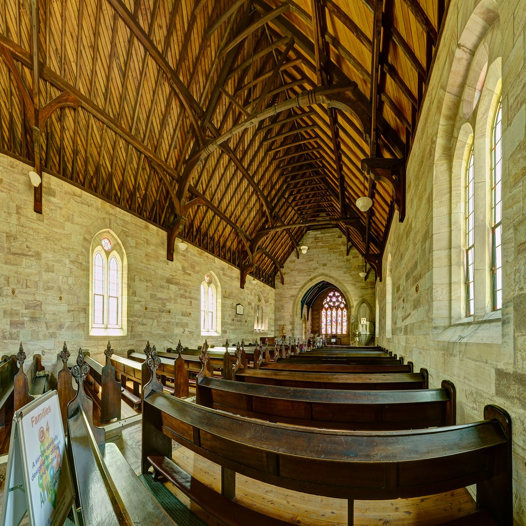 St James, Interior Morpeth NSW. Stitched HDR panorama. Torkn2U Flickr
