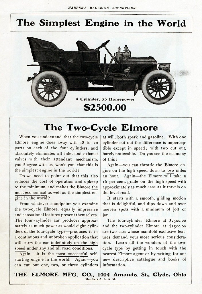1906 Elmore Touring Car General Motors acquired the Elmore… Flickr