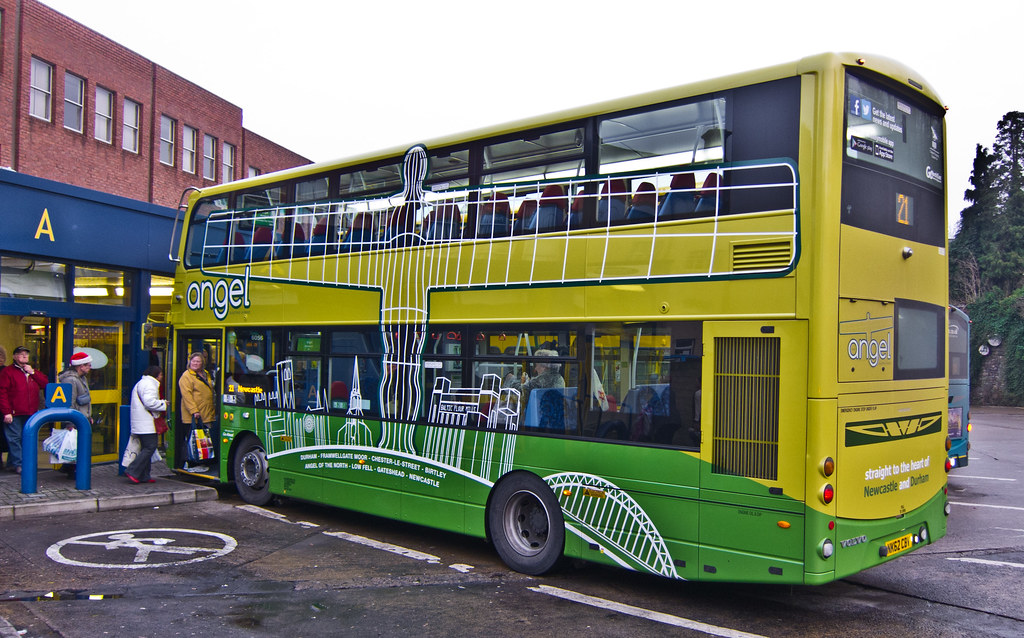 Durham Bus Station. Angel 21 Hybrid bus. See link for more… Flickr