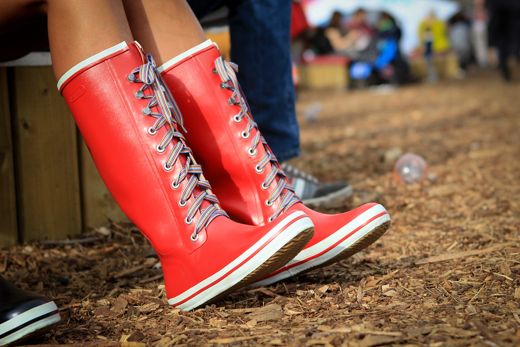 Viking rain boots festival style Viking rain boots, retro… Flickr