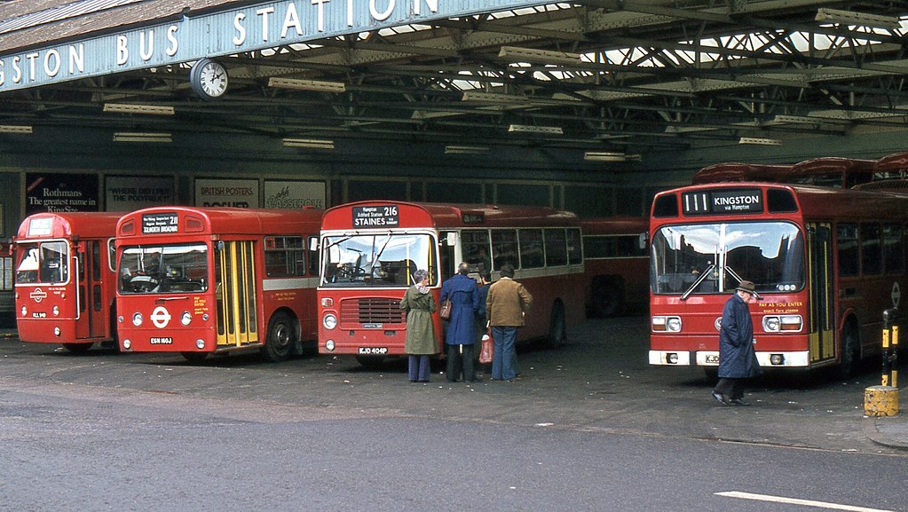 Kingston Bus Station, 2nd. April 1978. Saloon variety with… Flickr