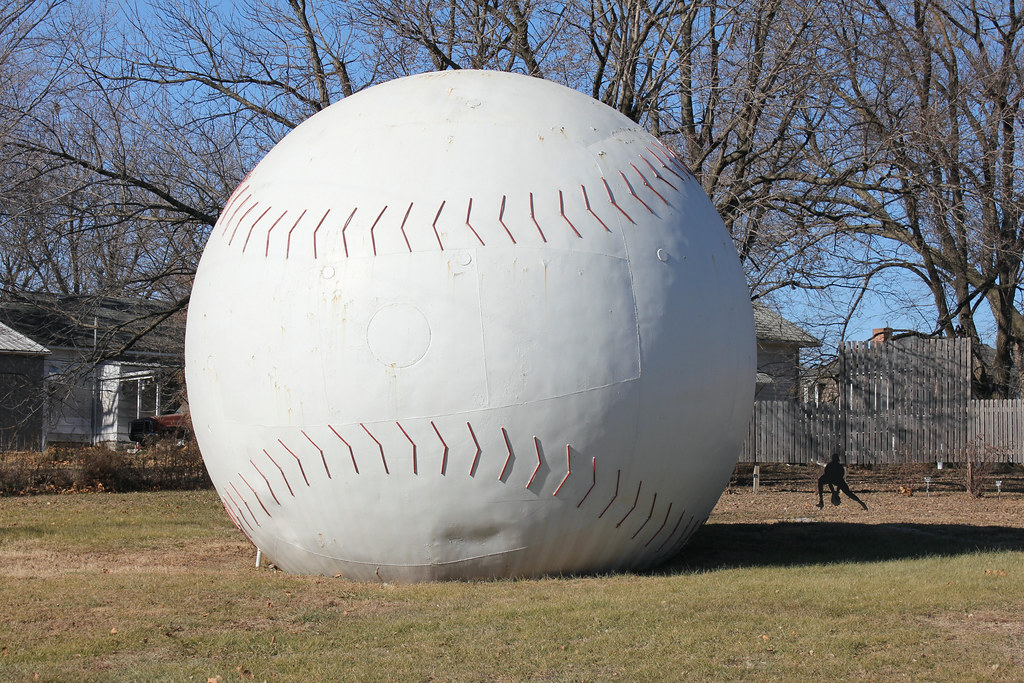 World's Largest Baseball Muscotah, KS Probably the most … Flickr