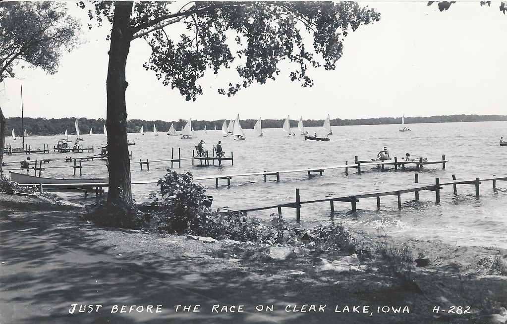 Clear Lake, Iowa, Lake, Race Sailboats, Docks photolibrarian Flickr
