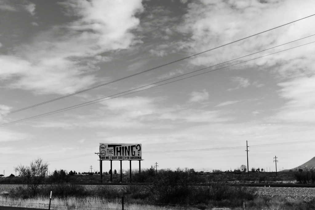NEAR LORDSBURG, NEW MEXICO The Thing! We didn't stop, as w… Flickr