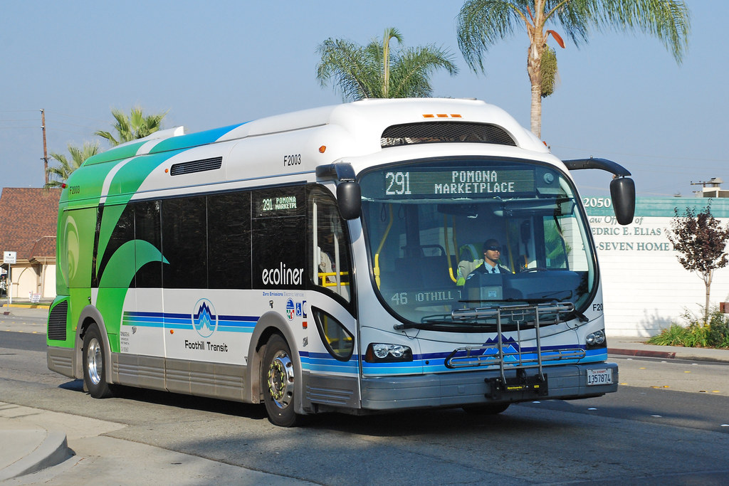 Foothill Transit Proterra electric bus on Garey Avenue in … Flickr