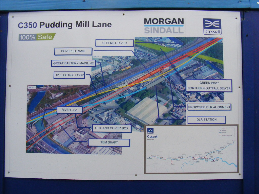 Pudding Mill Lane Crossrail information board E15 Pudding … Flickr