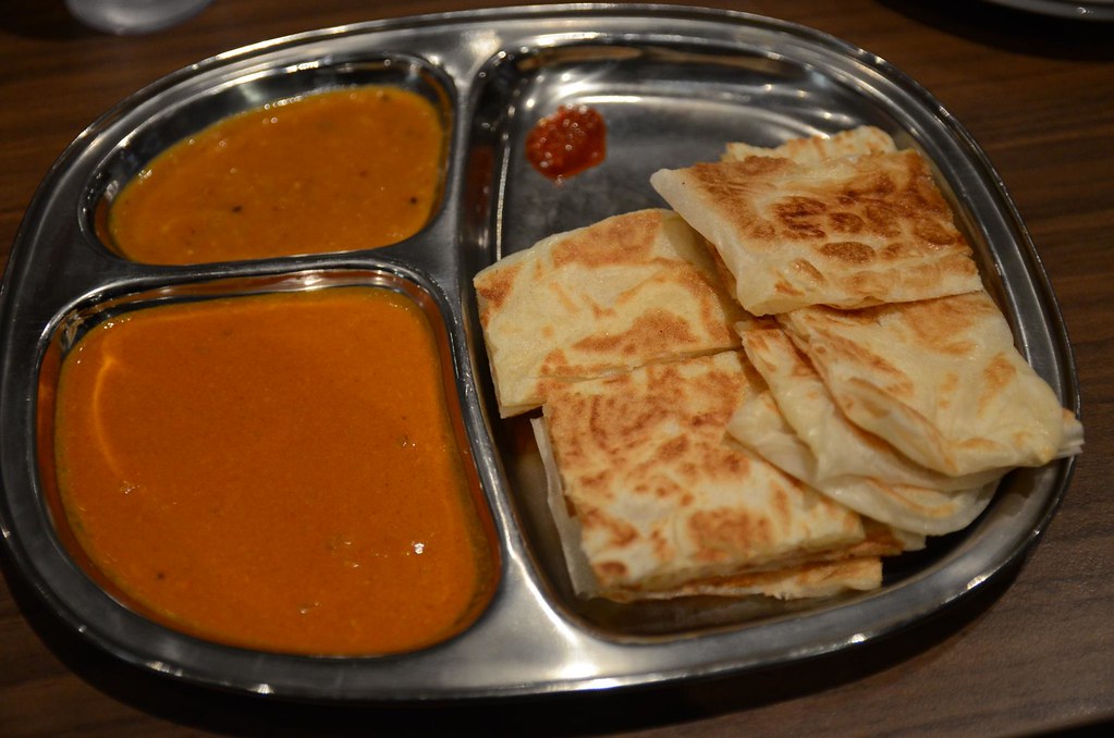 Roti Canai AUD5.50 Mamak Good roti canai, flaky and