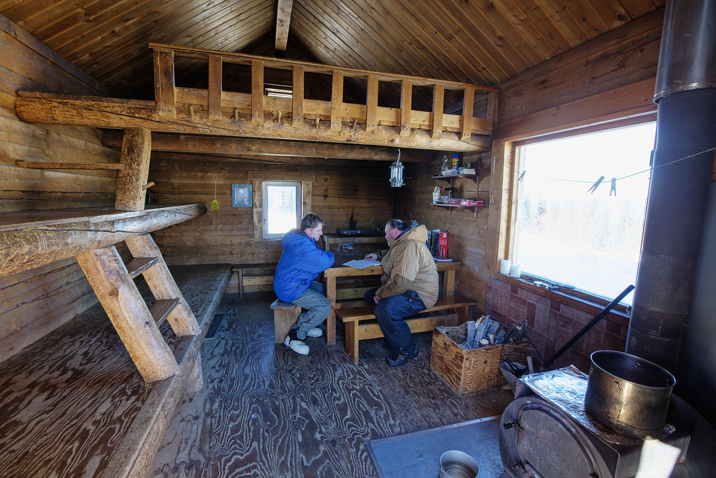 BLM White Mountains NRA Lee's Cabin Two men bundled up tal… Flickr