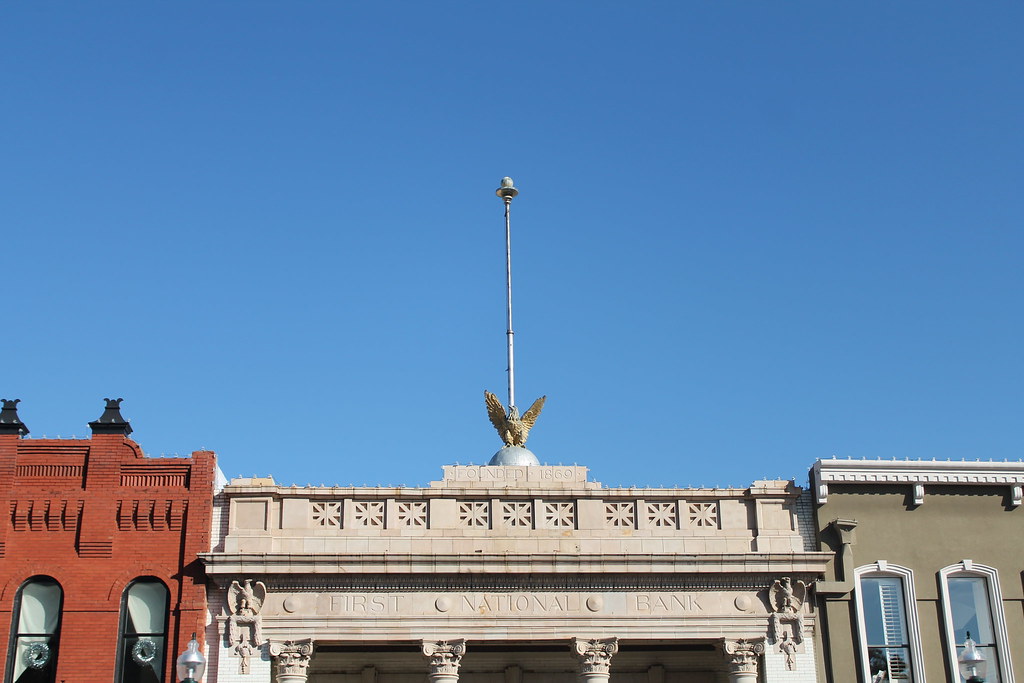 Historical first national bank downtown McKinney square. Flickr