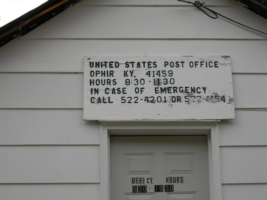 Ophir, Kentucky Post Office Sign This tiny little post off… Flickr