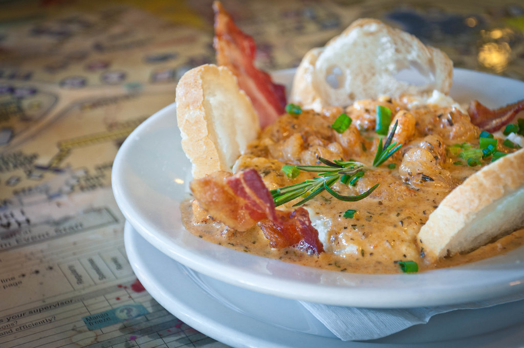 Shrimp and Grits Read a review of this delicious breakfast… Flickr