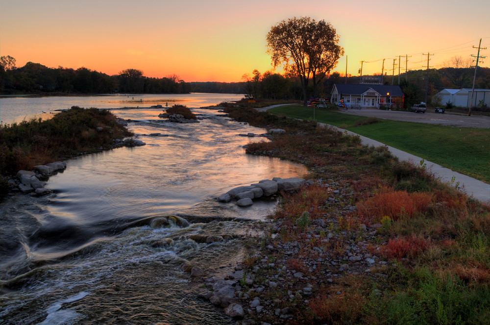 Sunrise on the Fox River, Yorkville, Illinois ap0013 Flickr