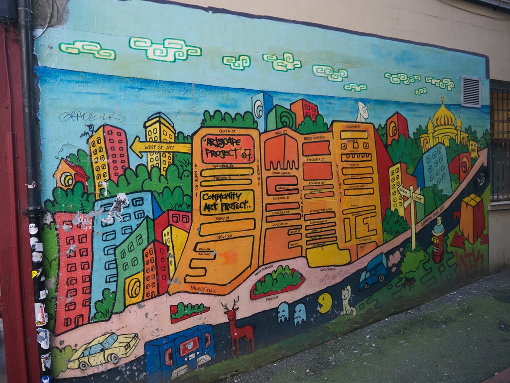 Community Art mural, Brighton, UK Community Art mural, The… Flickr