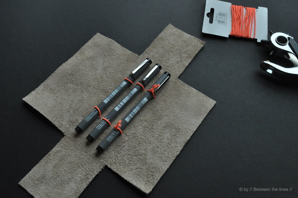 Nosew Leather Pencil Case DIY instructions here Flickr