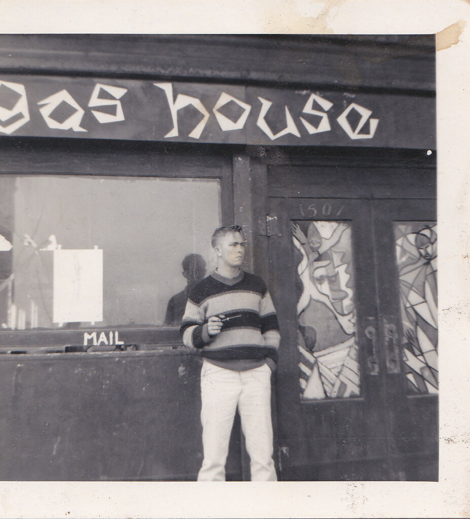 YOUNG MAN IN FRONT OF GAS HOUSE 1960 The Gas House was the… Flickr