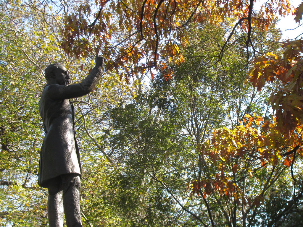 Samuel Cox With Leaves A politician whose statue was paid … Flickr