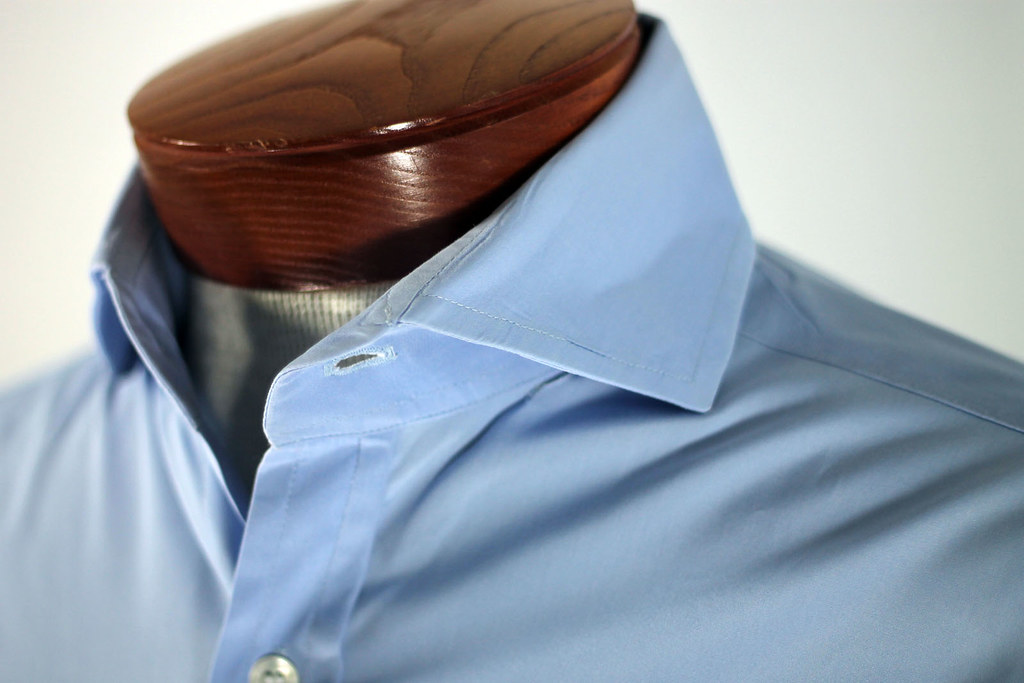 Blue Collar Spread collar shirt by Harvie & Hudson. Photo … Flickr