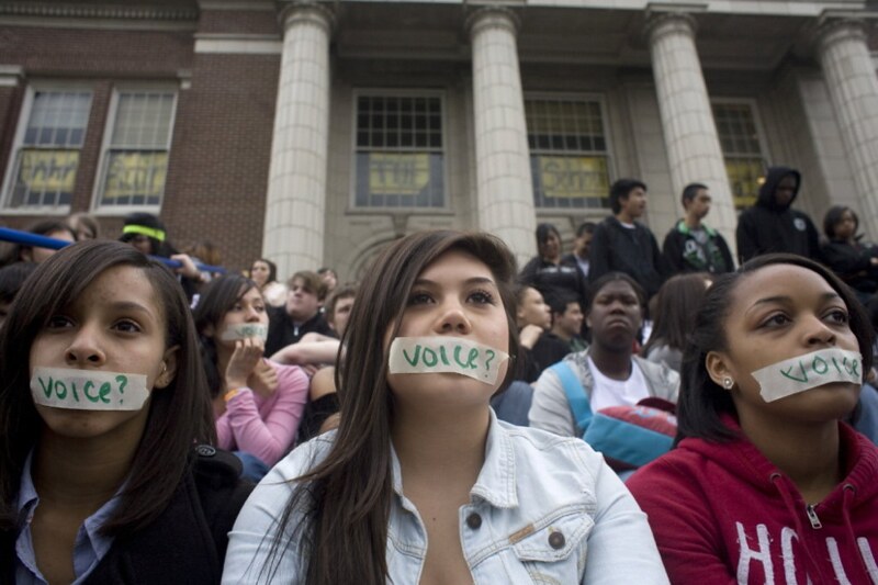 Question Can high school students get together to protest school