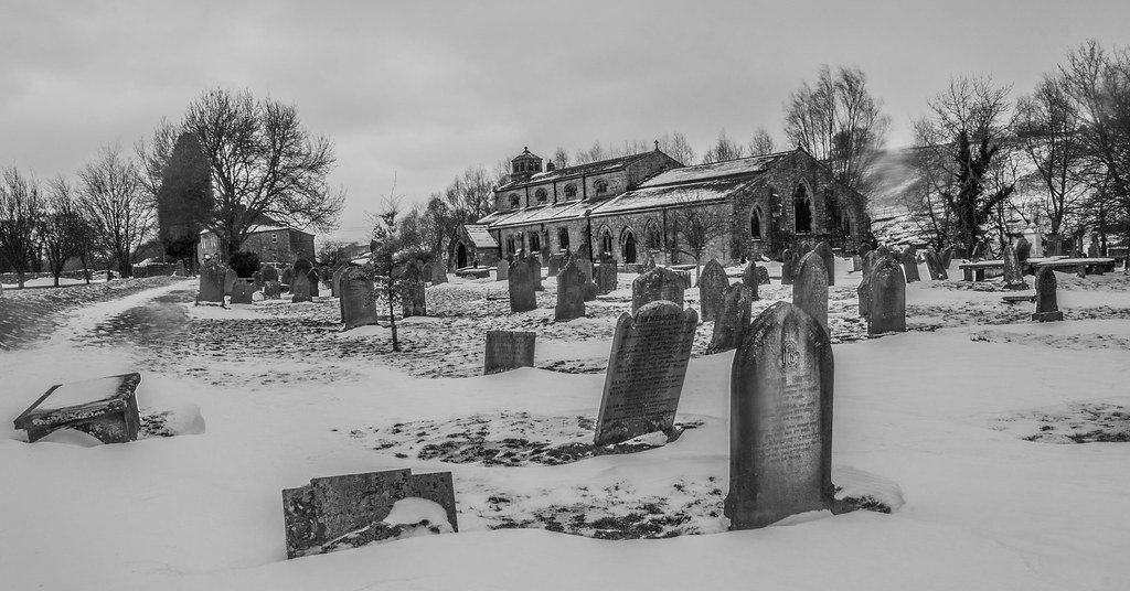 Linton Church during the big freeeze 2108 roy ainsworth Flickr