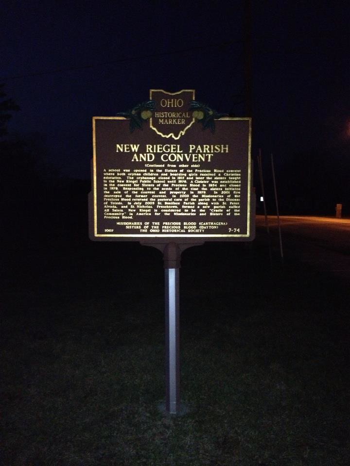 Ohio Historical Marker New Riegel Parish and Convent Flickr