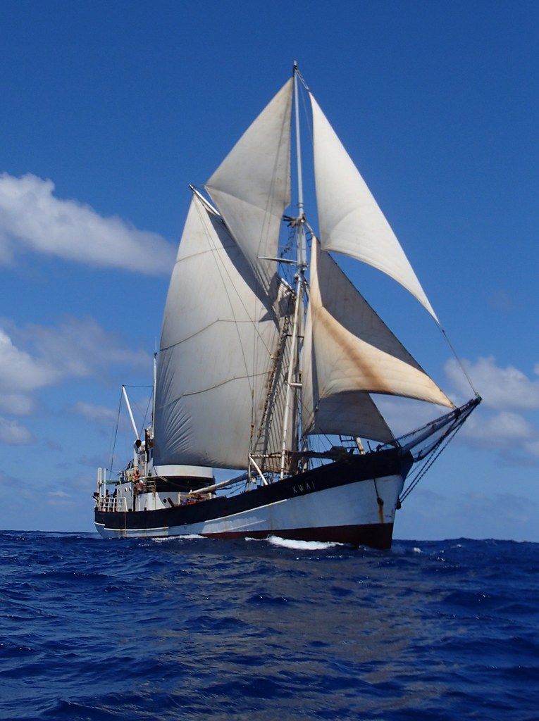 Kwai full sail The Kwai is small general cargo ship workin… Flickr