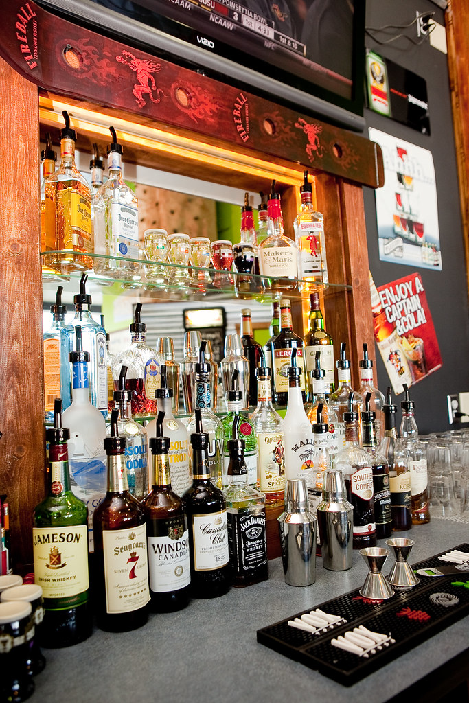 Liquor Selection in the Bar at Shenanigans in La Crosse, W… Flickr