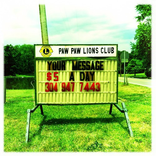 The Message Paw Paw, WV... The Message Paw Paw, WV J… Flickr