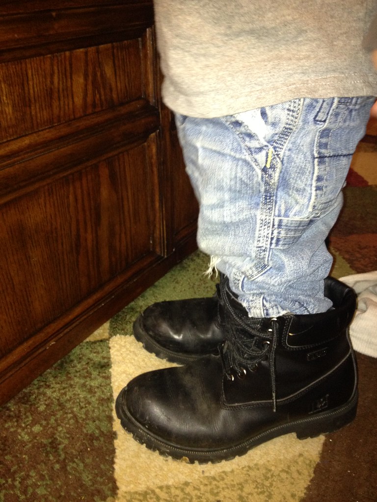 Big Boots to Fill Dada has big shoes. baronsquirrel Flickr