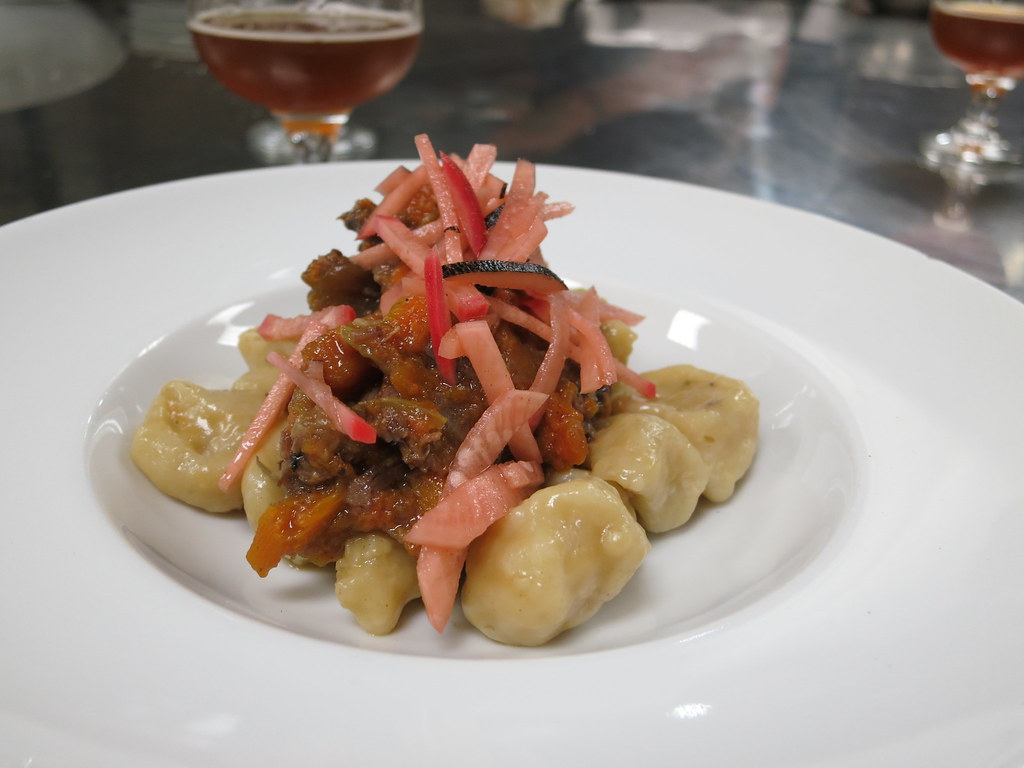 IMG_0222 Braised goat shank, gnocchi & picked radish , Tro… Flickr