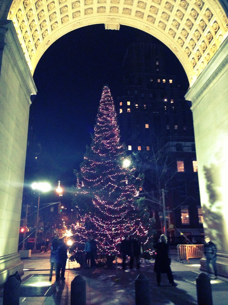 Washington Square Park Christmas tree nyc Craig Kanalley Flickr