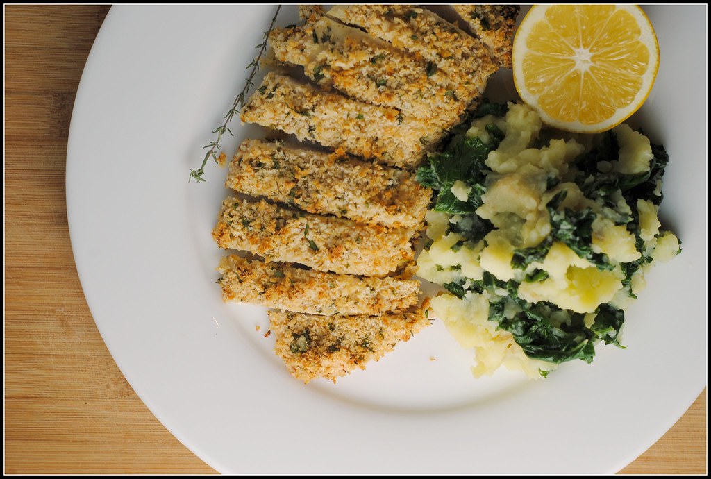 mustardcrustedchicken3 MustardHerb Panko Crusted Chicken … Flickr