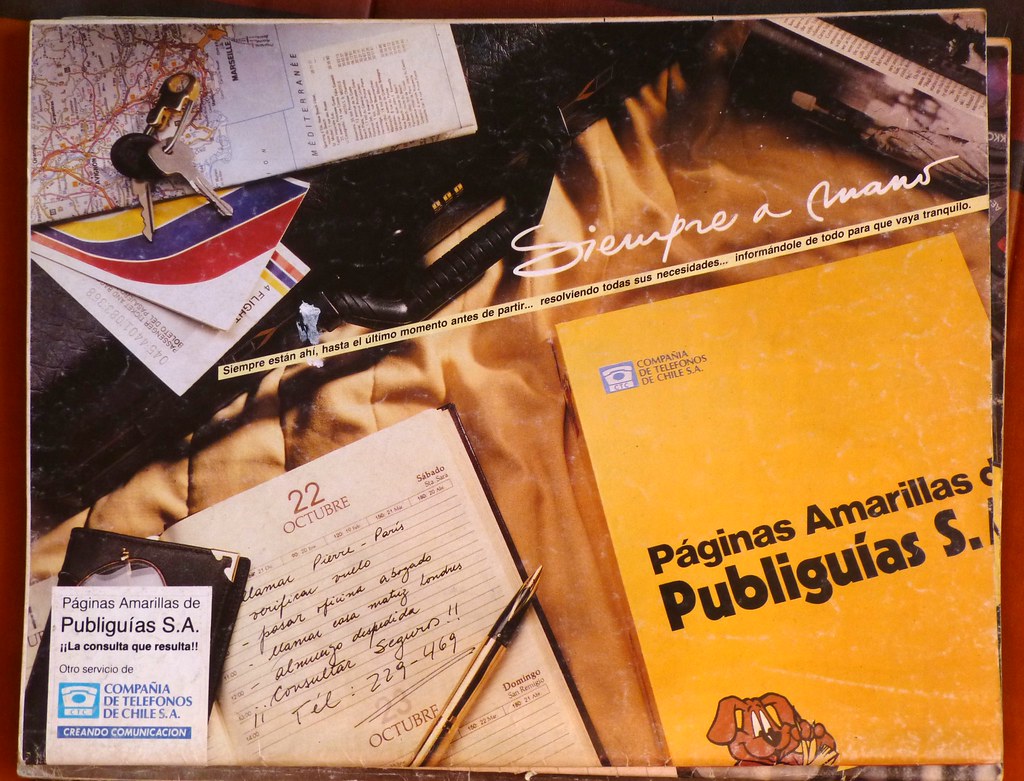 Aviso Páginas Amarillas de Publiguías Noviembre 1988 Flickr