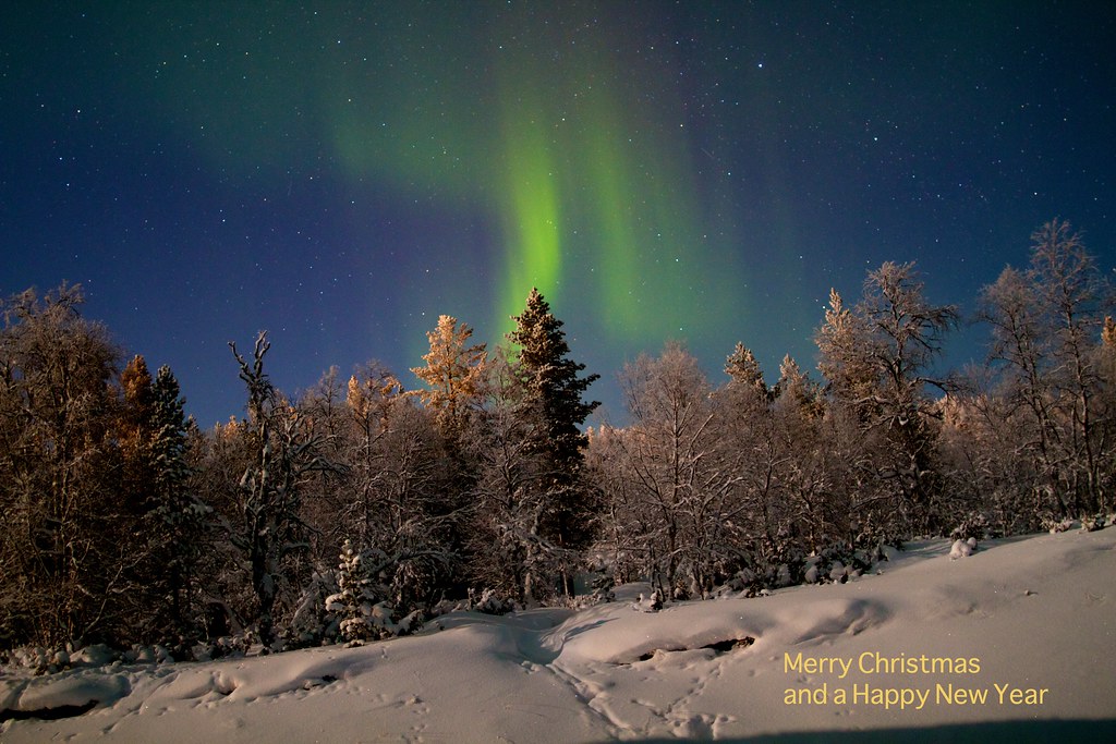 Merry Christmas Aurora Borealis (the Northern Lights) and … Flickr