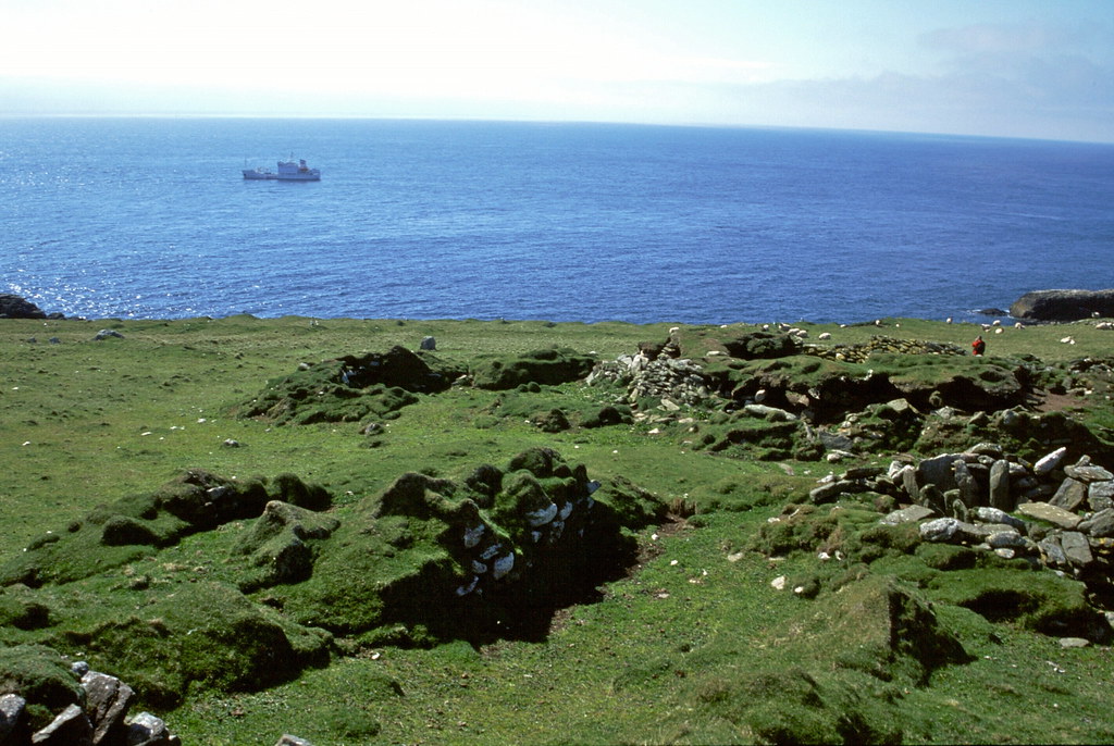 The village, North Rona All that is left of the village, l… Flickr