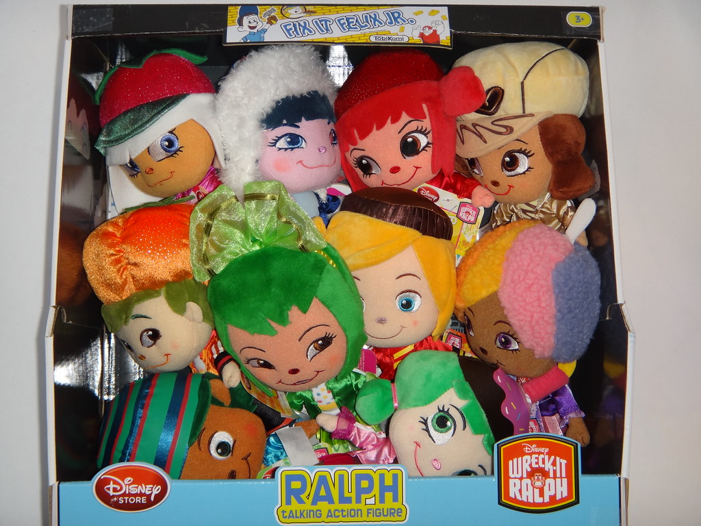 Sugar Rush Mini Bean Bag Plush Dolls In Talking WreckIt Ralph Box