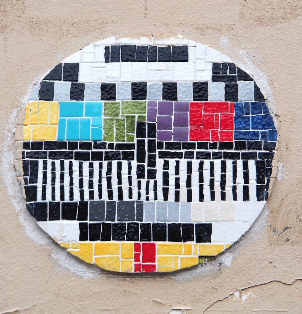 Mosaic installation by KBal [Paris 13e] Paris 13e biphop Flickr