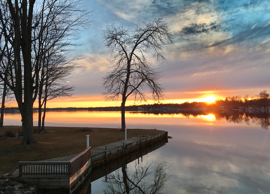 Recent Sunset at Lake Odessa Victor Nelhiebel Flickr