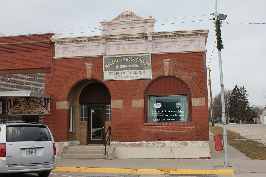Clarkson State Bank Building Clarkson, NE Tom McLaughlin Flickr