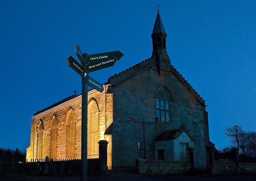 KIRK O SHOTTS CHURCH. Floodlit Kirk 'o' Shotts church near… Flickr