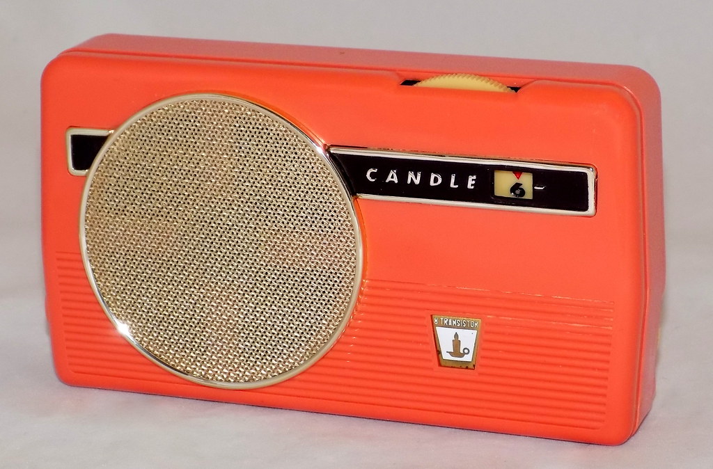 Vintage Candle Transistor Radio (Orange), Model PTR83, AM… Flickr