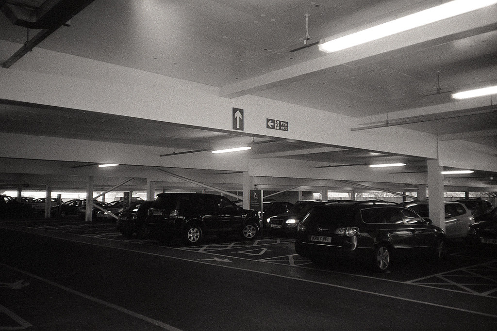 Waitrose Car Park Canon Sureshot Sleek and Fujifilm Neopan… Flickr