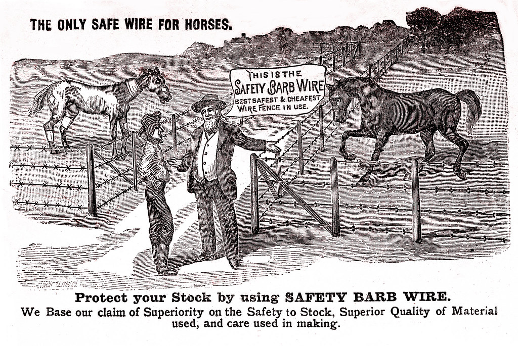 Zeke and Henry Discuss Barbed Wire, about 1895 Advertising… Flickr