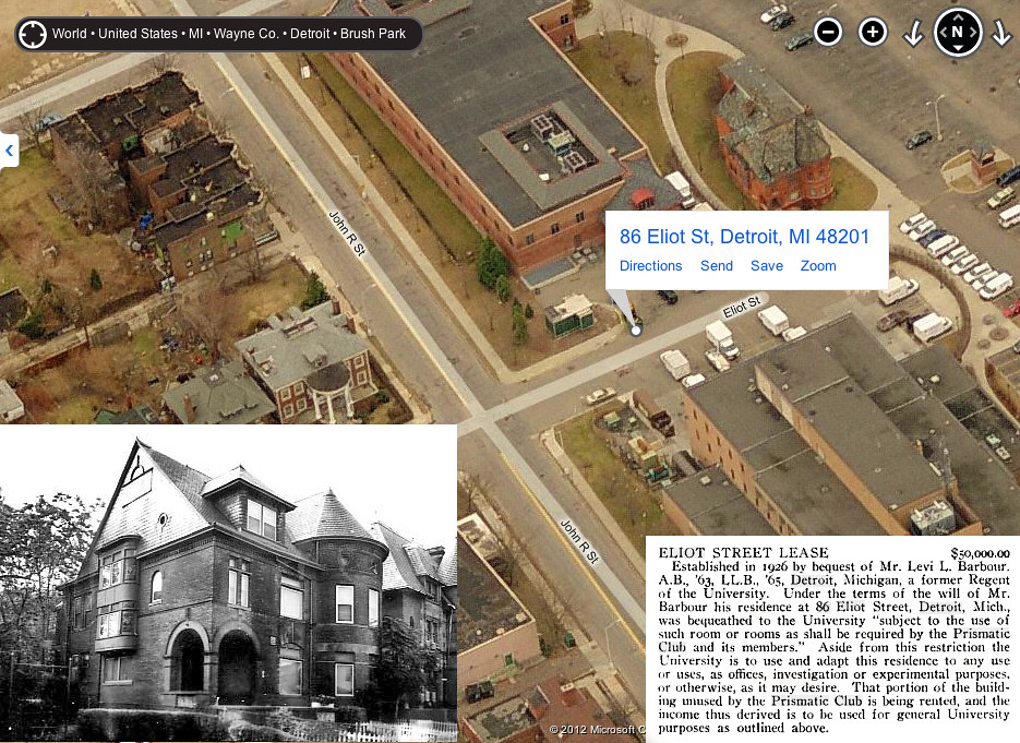 86 Eliot Street, "Prismatic Club," Brush Park, GONE! Flickr