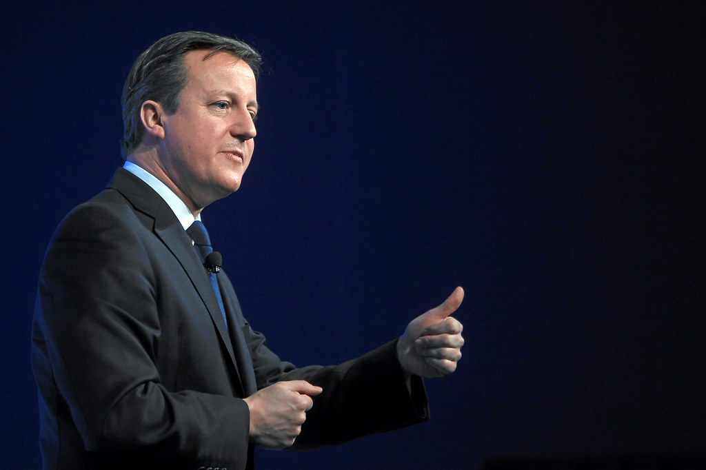 Special Address David Cameron gestures DAVOS/SWITZERLAND,… Flickr
